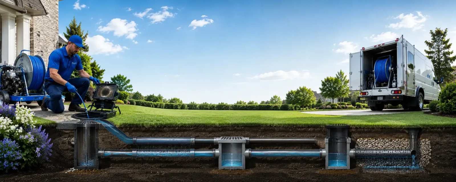 Outdoor drain cleaning information for Sophia, WV